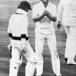 Ian Botham Wicket of Hughes Print - Headingley 1981 Ian Botham Wicket of Hughes Print - Headingley 1981