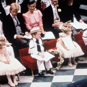 Westminster Abbey Pre-Wedding Scene Print July 1986 Westminster Abbey Pre-Wedding Scene Print July 1986