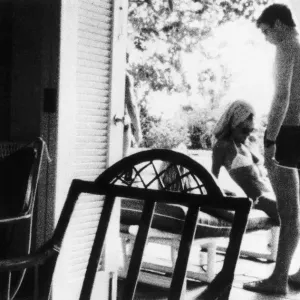 Prince Andrew with Vicki Hodge Print 1985 Mustique Prince Andrew with Vicki Hodge Print 1985 Mustique