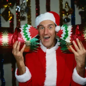 Russ Abbot as Santa Claus Christmas Print December 1986 Russ Abbot as Santa Claus Christmas Print December 1986