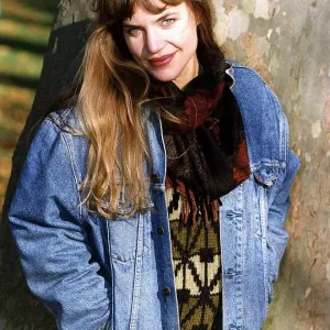 Jennifer Calvert Actress Denim Jacket Print (00135) Jennifer Calvert Actress Denim Jacket Print (00135)