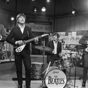 The Beatles at Television House Print 20 March 1964 The Beatles at Television House Print 20 March 1964