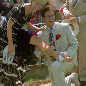 Jill Dando and Sir Cliff Richard - July 1997 Print Jill Dando and Sir Cliff Richard - July 1997 Print