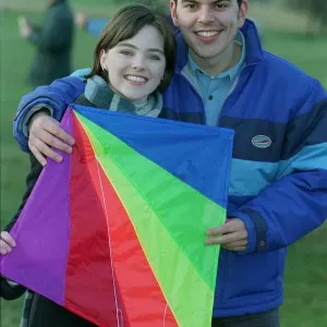 Andrew Lynford January 1999 Print Holding Kite Andrew Lynford January 1999 Print Holding Kite
