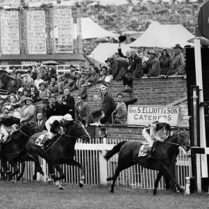 Lavandin Wins 1956 Epsom Derby Print Lavandin Wins 1956 Epsom Derby Print