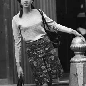 Patti Boyd Model Wearing Beret Print 1964