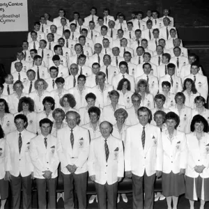 Commonwealth Games 1990 Welsh Team Print - Auckland Bound