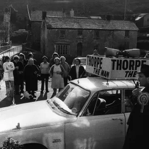 Jeremy Thorpe in Barbrook General Election Print 1974 Jeremy Thorpe in Barbrook General Election Print 1974