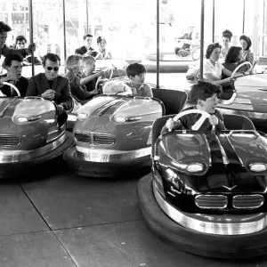 Hearsall Common Fair Dodgems Ride Print, 3rd June 1963 Hearsall Common Fair Dodgems Ride Print, 3rd June 1963