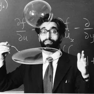 Cyril Isenberg Blowing Large Bubbles Print 1980 Cyril Isenberg Blowing Large Bubbles Print 1980