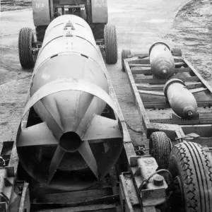 A 12000 lb Cookie Bomb Print: RAF WW2 Industrial Targets A 12000 lb Cookie Bomb Print: RAF WW2 Industrial Targets