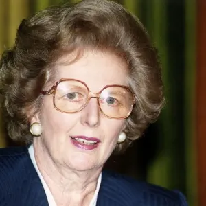 Margaret Thatcher Prime Minister Wearing Glasses Print 1990 Margaret Thatcher Prime Minister Wearing Glasses Print 1990