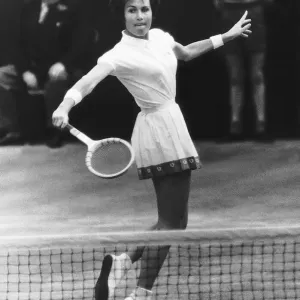 Karen Susman in Action 1962 Ladies Singles Final Print Karen Susman in Action 1962 Ladies Singles Final Print