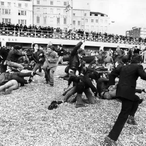 Mods vs Rockers: Quadrophenia Print (00203) - Brighton 1960s Mods vs Rockers: Quadrophenia Print (00203) - Brighton 1960s