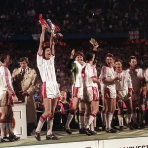 Final de la Copa de Campeones de Europa en Rotterdam mayo 1991 Manchester United 2 v. Final de la Copa de Campeones de Europa en Rotterdam mayo 1991 Manchester United 2 v.