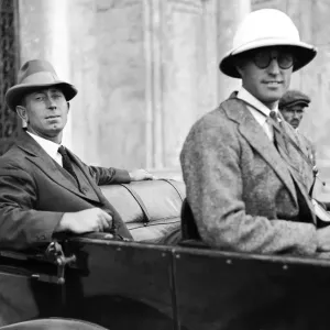 Los cricketeres australianos en Egipto. Jack Ryder y Sam Everett. 10 de abril de 1926