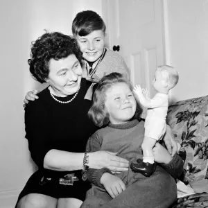 Elsie Revie at Home with Lucky Charms, 1965 Print Elsie Revie at Home with Lucky Charms, 1965 Print