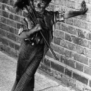 Vintage Print: Four-Year-Old Chimney Sweep, 1980 Vintage Print: Four-Year-Old Chimney Sweep, 1980