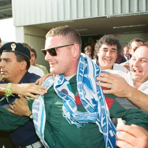 Paul Gascoigne Mobbed in Rome Print, 25th August 1991 Paul Gascoigne Mobbed in Rome Print, 25th August 1991