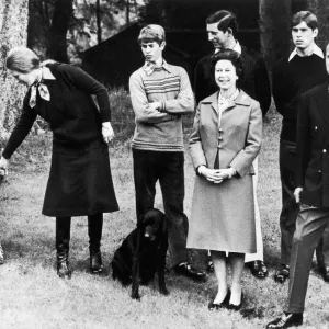 Balmoral Castle Print - The Royal Family 1979 Balmoral Castle Print - The Royal Family 1979