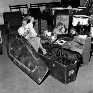 Toyah Willcox in Coffin, Battersea London Print 1979 Toyah Willcox in Coffin, Battersea London Print 1979