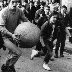 Shrove Tuesday Ball Game Print: Atherstone 1983 Shrove Tuesday Ball Game Print: Atherstone 1983