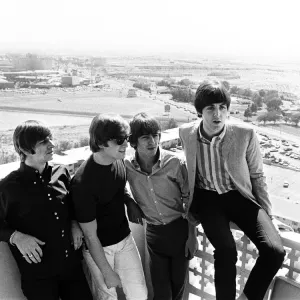 The Beatles on the Sahara Hotel Roof Print, Las Vegas 1964 The Beatles on the Sahara Hotel Roof Print, Las Vegas 1964
