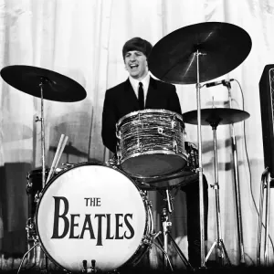 Ringo Starr and the Beatles 1964 Concert Print Ringo Starr and the Beatles 1964 Concert Print
