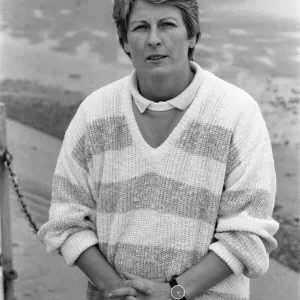 Janet Ross, ancienne secrétaire et compagne de l'actrice Julie Goodyear, octobre 1986.