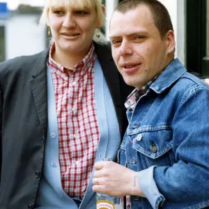 Les skinheads dans les rues de Newcastle le 25 mai 1991.