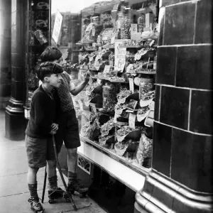 Boys Visit a Local Sweet Shop - 22nd April 1949 Print Boys Visit a Local Sweet Shop - 22nd April 1949 Print