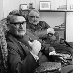 Archbishop George Dwyer and Bishop Laurence Brown Print 1972 Archbishop George Dwyer and Bishop Laurence Brown Print 1972