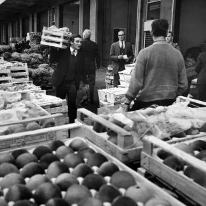 Mercado de Frutas al Por Mayor, Liverpool, 24 de julio de 1970.