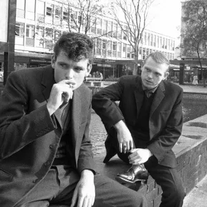 Youths in Stevenage, Hertfordshire. 13th October 1959 Youths in Stevenage, Hertfordshire. 13th October 1959