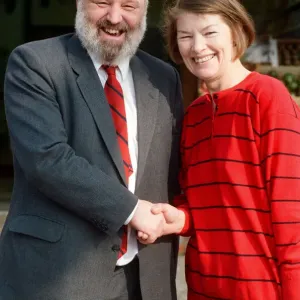 Frank Dobson and Glenda Jackson Labour Print 1990