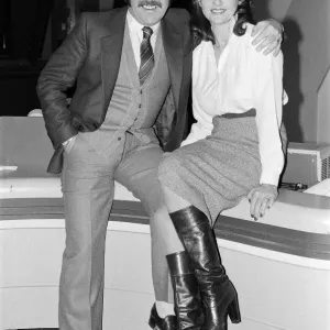 Dickie Davies with Patricia Mordecai, London 1979 Print Dickie Davies with Patricia Mordecai, London 1979 Print