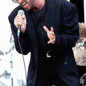 George Michael at the Free Nelson Mandela Concert Print, Wembley 1988 George Michael at the Free Nelson Mandela Concert Print, Wembley 1988