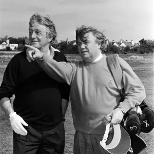 Michael Parkinson and Jimmy Tarbuck at The Royal Liverpool Golf Club Print Michael Parkinson and Jimmy Tarbuck at The Royal Liverpool Golf Club Print