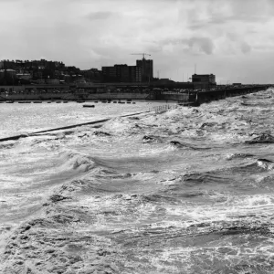 Stormy Night Ahead - Marine Lake Print, New Brighton 1962 Stormy Night Ahead - Marine Lake Print, New Brighton 1962