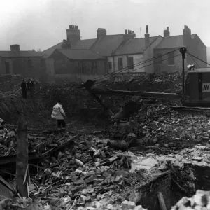 Slum Clearance at St Hilda's, Middlesbrough Print 1955 Slum Clearance at St Hilda's, Middlesbrough Print 1955