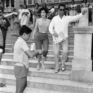 1956 Venice Film Festival Print: Gina Lollobrigida with Milko Skofic 1956 Venice Film Festival Print: Gina Lollobrigida with Milko Skofic
