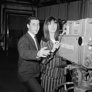 Ready Steady Go Print - Cathy McGowan and David Goldsmith 1965 Ready Steady Go Print - Cathy McGowan and David Goldsmith 1965