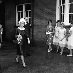 Princess Margaret Visits Windsor School Print 1960 Princess Margaret Visits Windsor School Print 1960