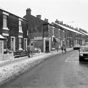Market Street Print: Mottram in Longdendale, 6th January 1987 Market Street Print: Mottram in Longdendale, 6th January 1987