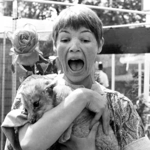 Glenda Jackson Bitten by Lion Cub Print - May 1980 Glenda Jackson Bitten by Lion Cub Print - May 1980
