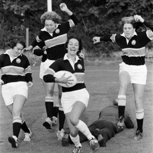 US Women's Rugby Players, Midwest Team, 1979 Britain Tour Print US Women's Rugby Players, Midwest Team, 1979 Britain Tour Print