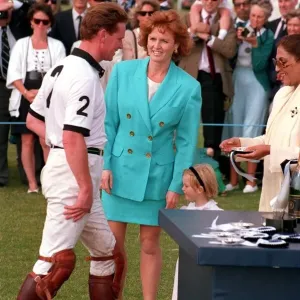 Major James Hewitt and Sarah Duchess of York at Polo Meeting Print Major James Hewitt and Sarah Duchess of York at Polo Meeting Print