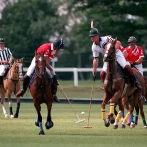 Print of the Prince of Wales and Major James Hewitt Playing Polo Print of the Prince of Wales and Major James Hewitt Playing Polo