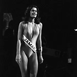Miss Jamaica Cindy Breakspeare wins Miss world title 1976 Holding cape sceptre