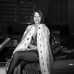 Miss TV Europe 1973 Beauty Contest, Sylvia Kristel from Holland, aged 20 years old